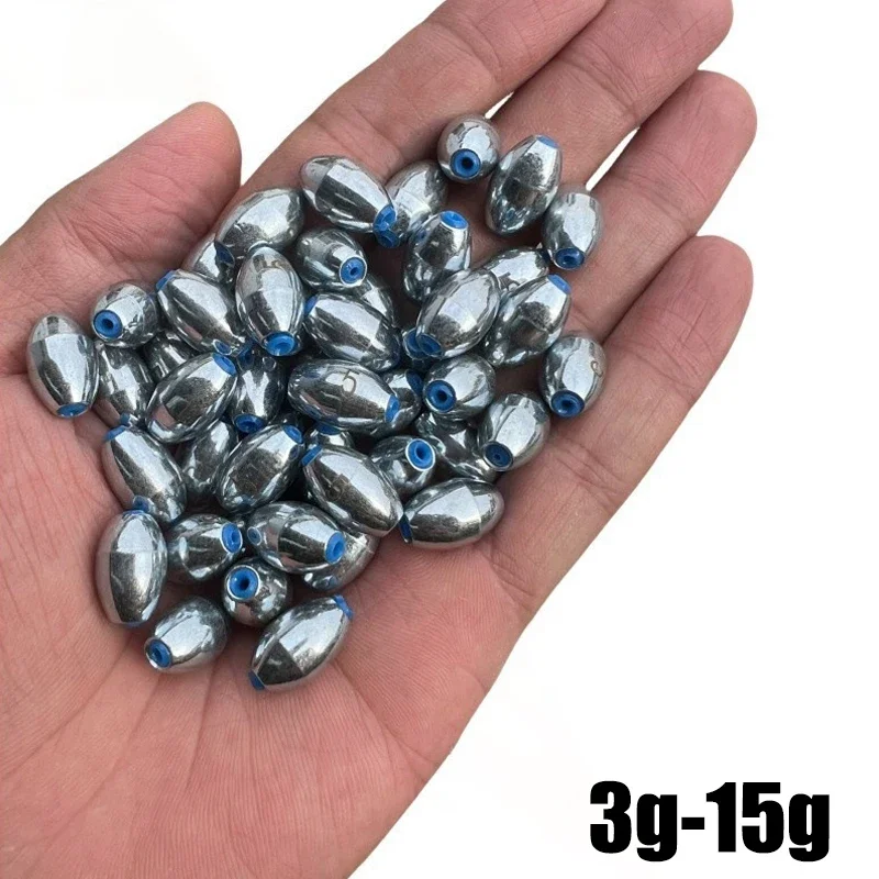 Ice Fishing Tip Up - ตะกั่วตกปลาแบบกลวง 10 ชิ้น/ชุด น้ำหนัก 3 กรัม/4
