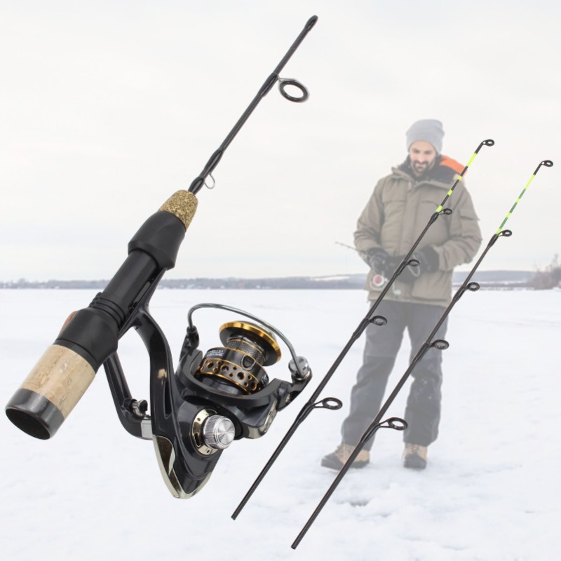 Ice Fishing Tip Up - 60 ซม.2 เคล็ดลับ Rod Reel Combos