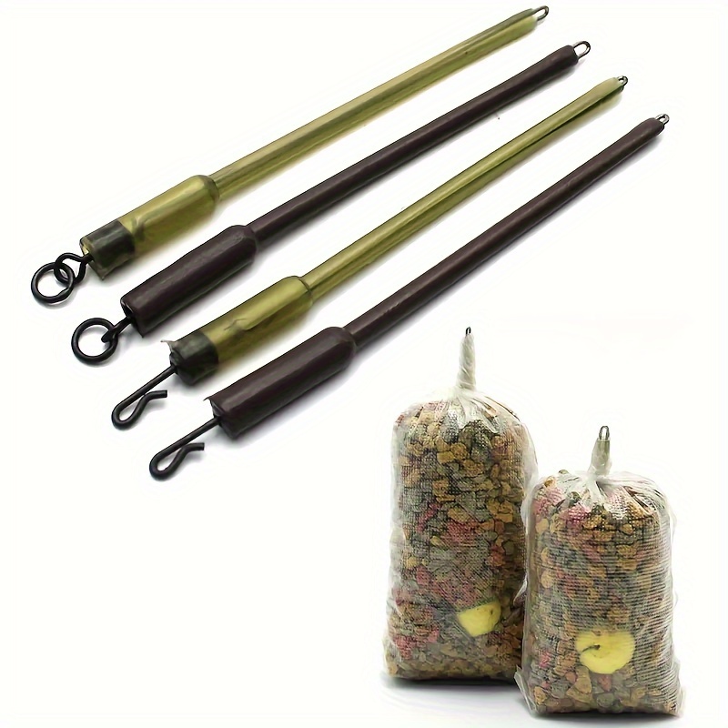 Ice Fishing Tip Up - อุปกรณ์เสริมสำหรับตกปลาคาร์พ8ชิ้นตัวป้อนเหยื่อตกปลา QC PVA แบบหมุนได้อุปกรณ์ตกปลา