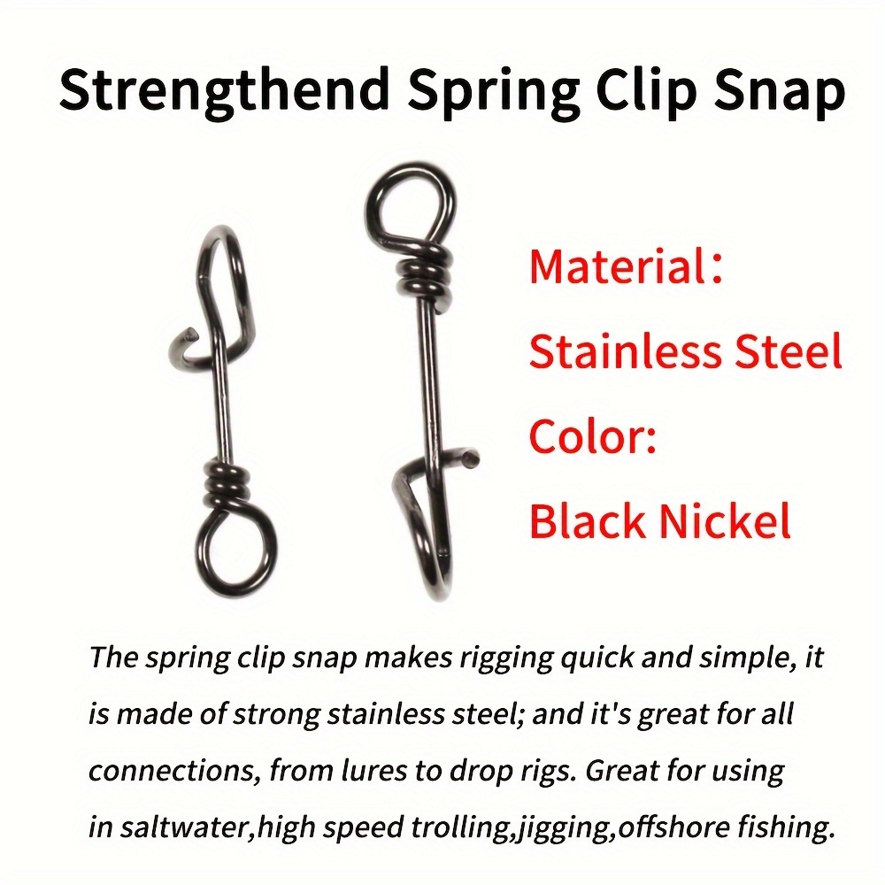 คลิปสปริงสแตนเลสสำหรับตกปลา ขน - Fishing Equipment Cheap บทวิจารณ์และราคา
