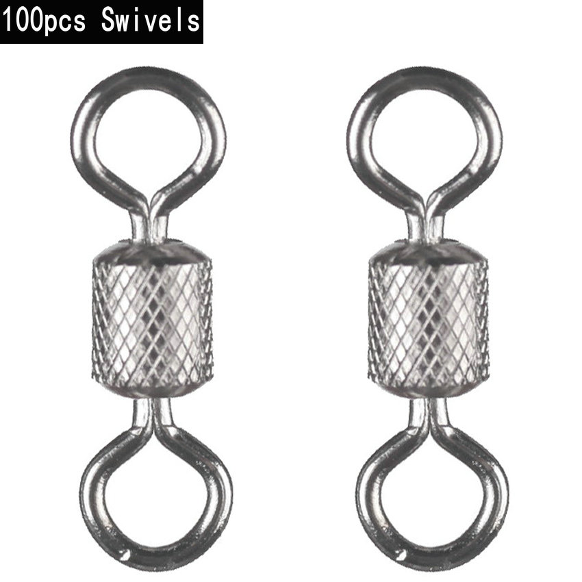 100PCS ตกปลาหมุนหมุนตัวเชื่อมต - Fishing Equipment Cheap บทวิจารณ์และราคา