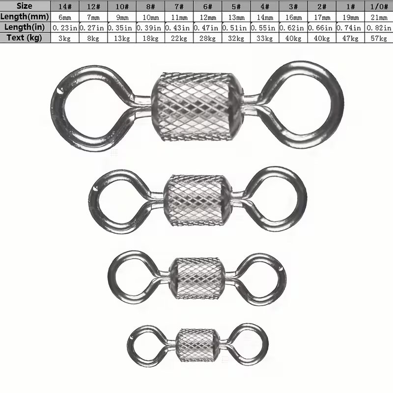 100PCS ตกปลาหมุนหมุนตัวเชื่อมต - Fishing Equipment Cheap บทวิจารณ์และราคา