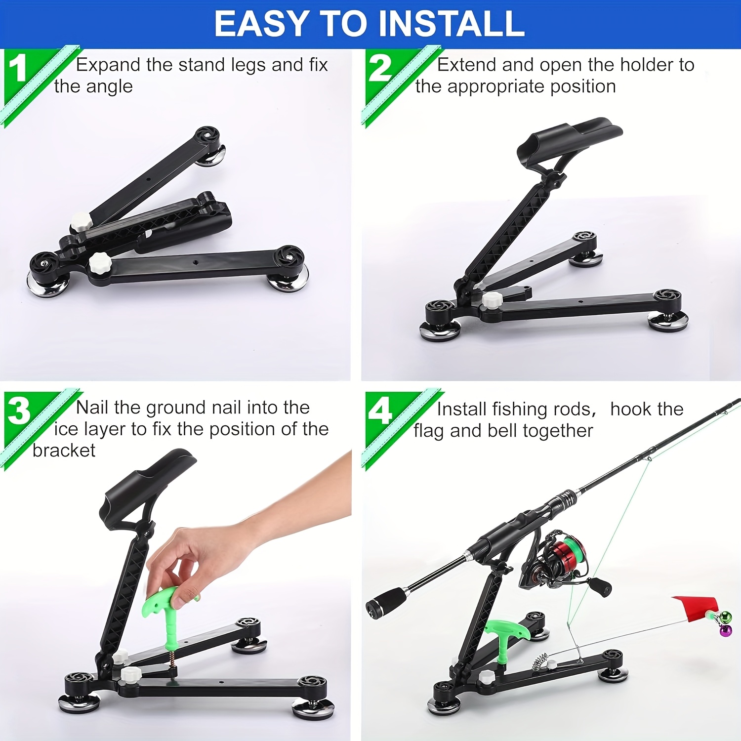 ที่วางคันเบ็ดตกปลาน้ำแข็งแบบปร - Ice Fishing Tip Up บทวิจารณ์และราคา